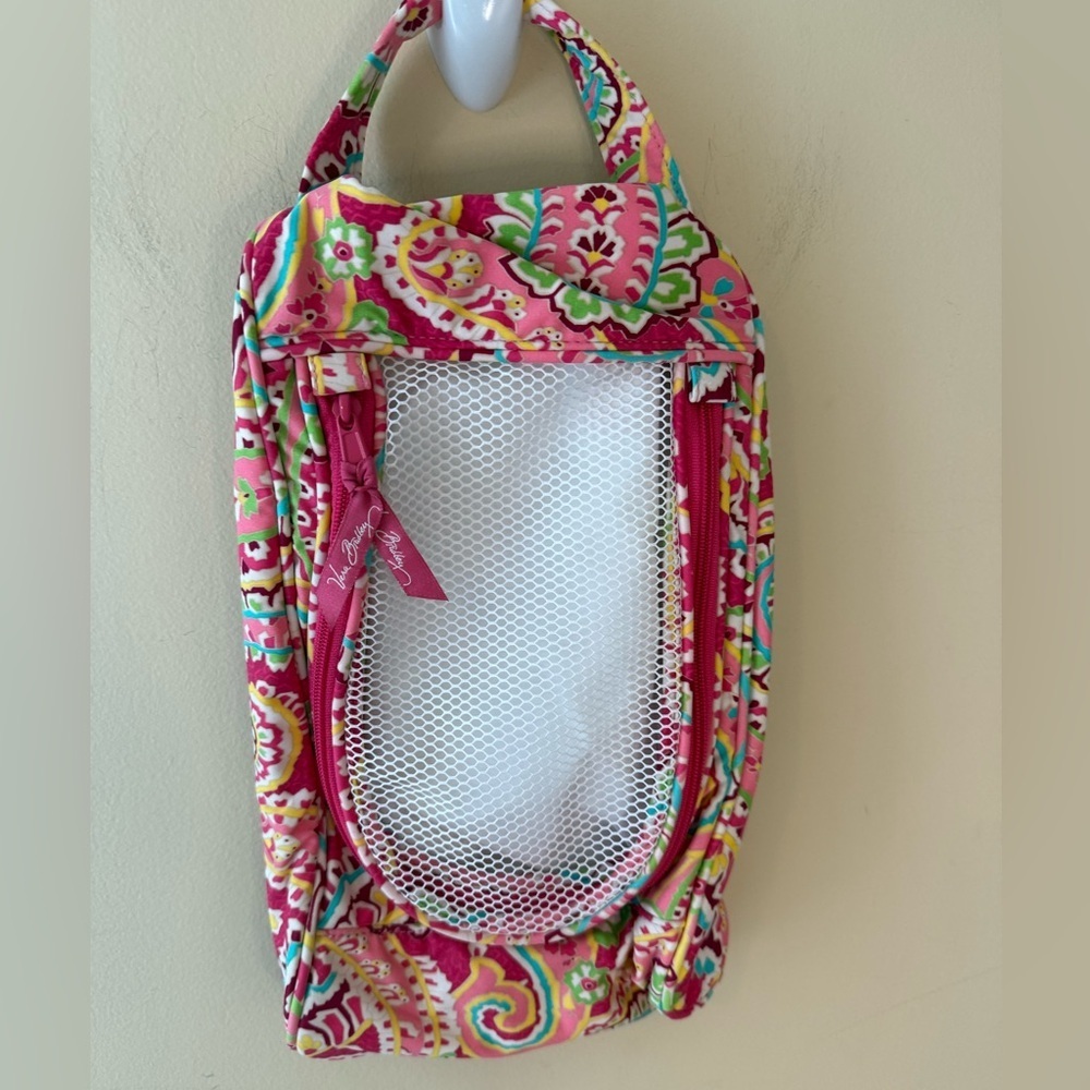 Vera Bradley "Capri Melon" Shoe bag excellent condition!!